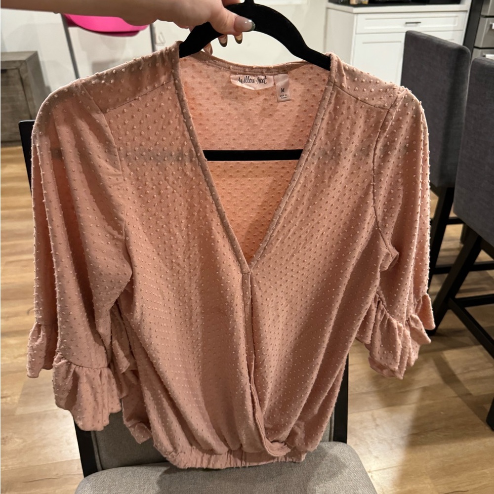 BUCKLE Pink dress blouse